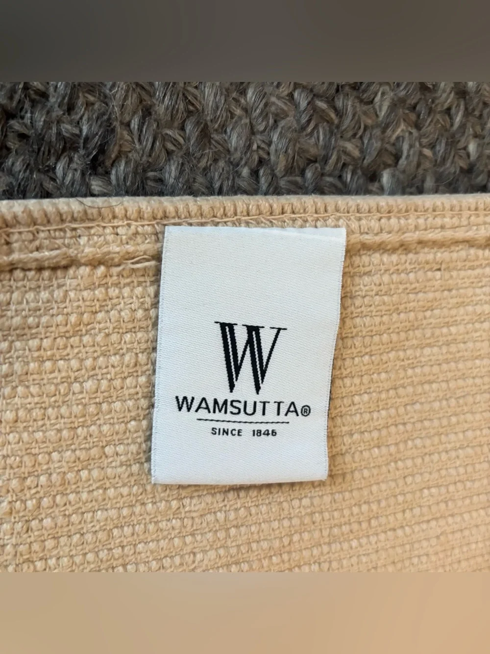 Wamsutta tan/beige Textured Bath Mat